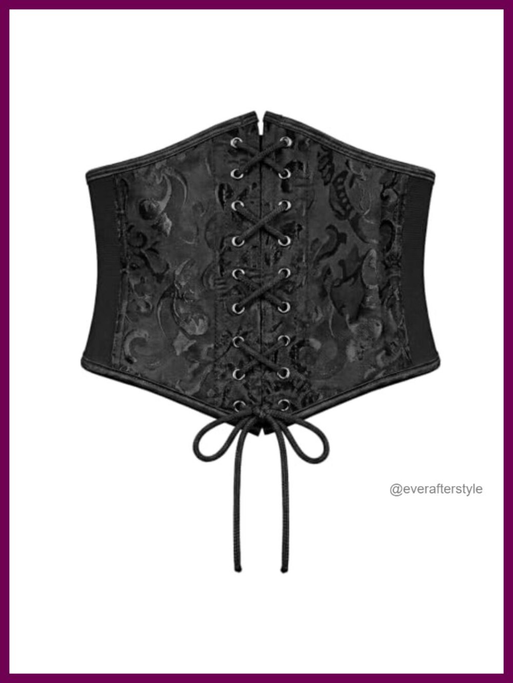 Wide Elastic Lace Up Corset Belt PU Leather Renaissance Waist Cinch for Costume